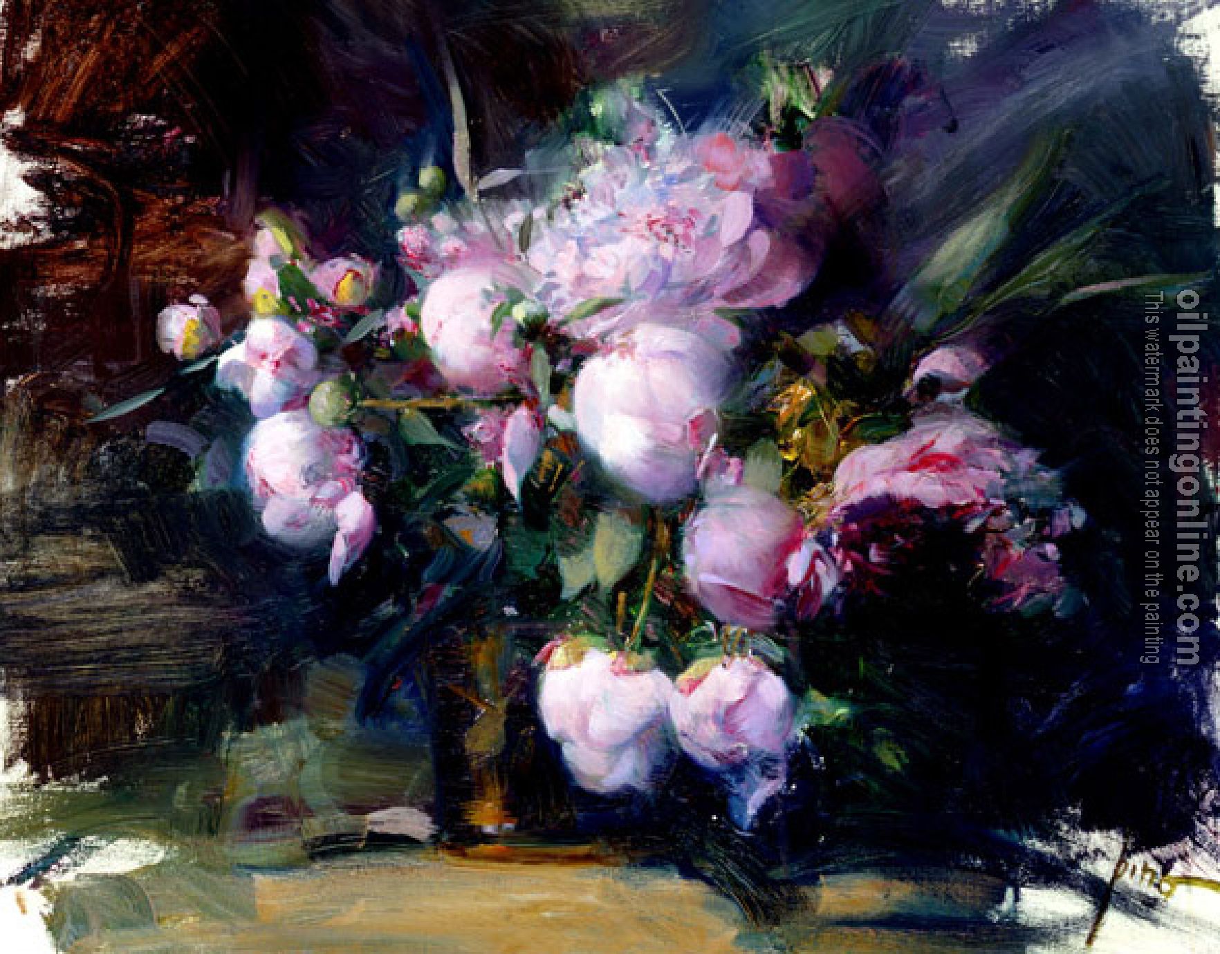 Pino Daeni - Impression oil painting.